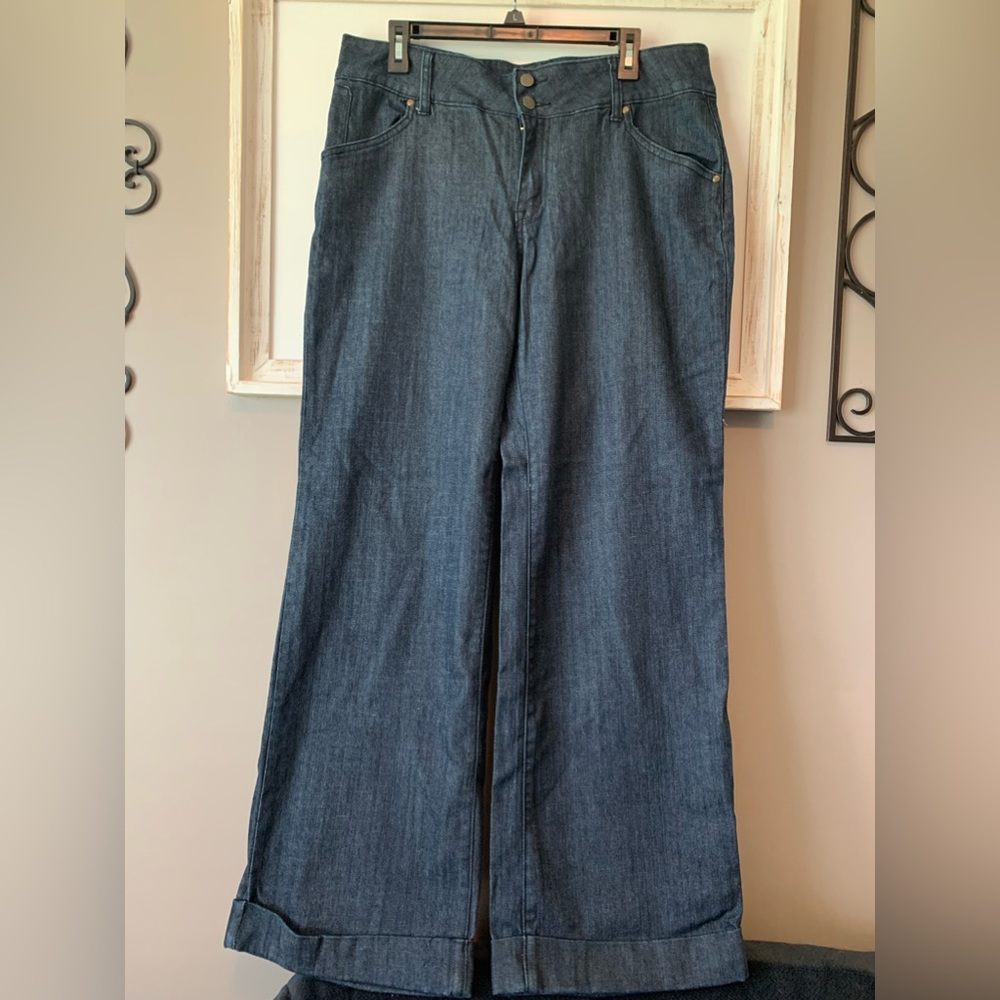 Cato Dark Blue Wide Leg Denim Jeans